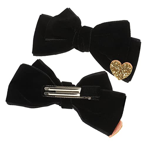 VICASKY 2stücke Haarschleifen Aus Für Mädchen Bogen-haarspangen Haar-accessoires Mit Schleifen Für Kleinkinder von VICASKY