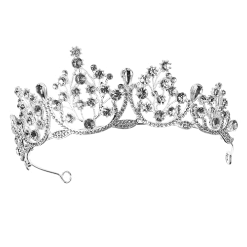 VICASKY Schleife Krone Tiara Braut Haarschmuck Brautjungfer Haarschmuck Geburtstag Junggesellinnenabschied Tiara Für Mädchen Hochzeitskronen Die Mädchen Stirnbänder Braut Kopfschmuck von VICASKY