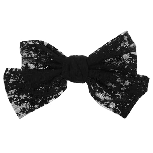 VICASKY Schleifen Haarclips für Damen und Versatile Haaraccessoires mit Zierlichem Design für Hochzeiten und Besondere Anlässe Große Schwarze Haarschleife mit Entenbill Clip von VICASKY