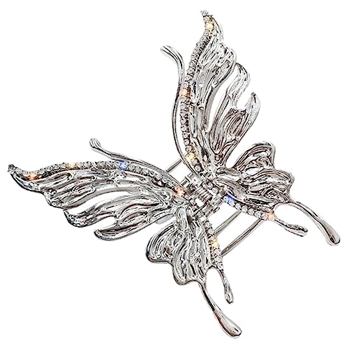 VICASKY Schmetterlings-haarklemme Mit Strass Robuster Haarklammer Für Dickes Haar Modischer Haarclip Für Frauen Und Mädchen Geeignet Für Partys Und Alltag von VICASKY