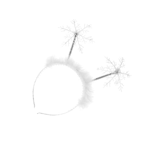 VICASKY Schneeflocken Haarband Für Weihnachten Kopfbedeckung Für Kostümpartys Hochzeiten Und Feiertagsfeiern Langlebig Für Junge Mädchen Und Erwachsene von VICASKY