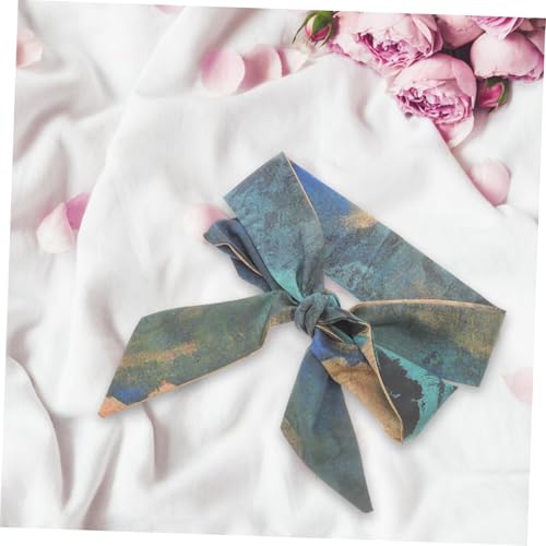 VICASKY Seidiges Haarschleifen Band Vielseitiger Halstuch Schal und Handtaschen Schmuck Leichte Stilvolle Haarschleife für Damen Haarband Taschen Schal Schleifen Haarschmuck und Modisches von VICASKY