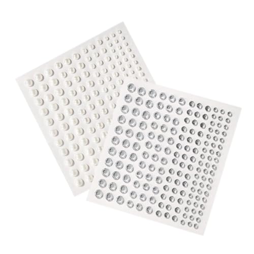 VICASKY Selbstklebende Perlen und Strasssteine Flach Rückseite Dekorative Gesichtsschmuck Sticker für Make up und Erwachsene Wiederablösbar Sicher und Vielseitig von VICASKY