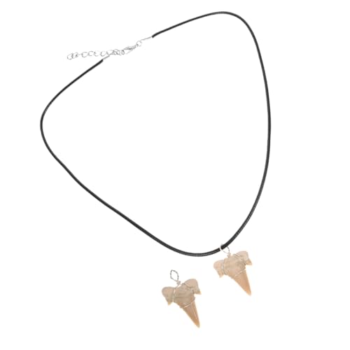 VICASKY Shark Tooth Anhänger Lederband Charms für Herren Halskette Naturversteinerter Haizahn Schmuck Geschenkidee VICASKY Shark Tooth Anhänger Lederband Charms für Herren Halskette Naturversteinerter Haizahn Schmuck Geschenkidee von VICASKY