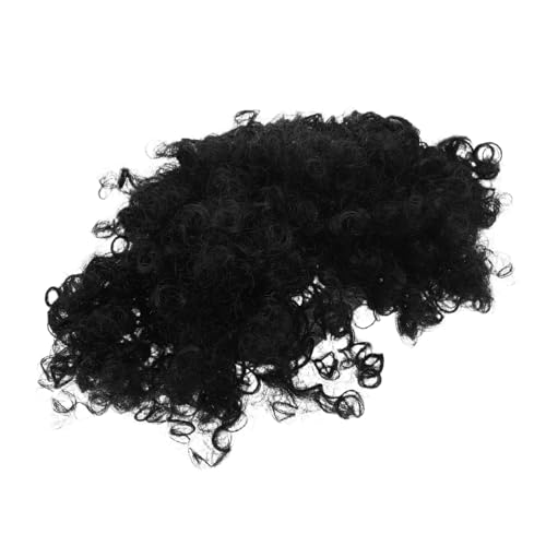 VICASKY Short Curly Afro Wig für Schwarze Frauen Natürliche Afroähnliche Locken Synthetische Fasern Pflegeleicht für Cosplay Kostümpartys und Alltagsgebrauch Schwarz von VICASKY