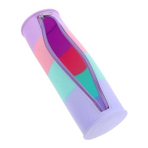 VICASKY Silikon Make-up Pinsel Tasche Reiseetui Mit Reißverschluss Pinsel-Organizer Für Kosmetikpinsel Aufbewahrungstasche Klein Und Flexibel von VICASKY