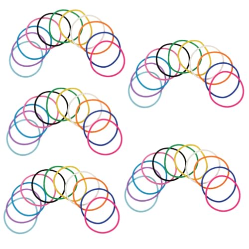VICASKY 50stücke Bunte Silikon Jelly Armbänder Dehnbar Weich Gummiarmbänder Für Erwachsene Für Partys Festivals Und Alltagsmode von VICASKY
