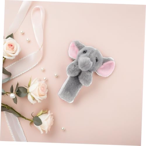 VICASKY Slap Armband Tiermotiv Elefant Stofftier Design Fuzzy Leicht Snap Bracelet Party Mitgebsel Kindergeburtstag Deko von VICASKY
