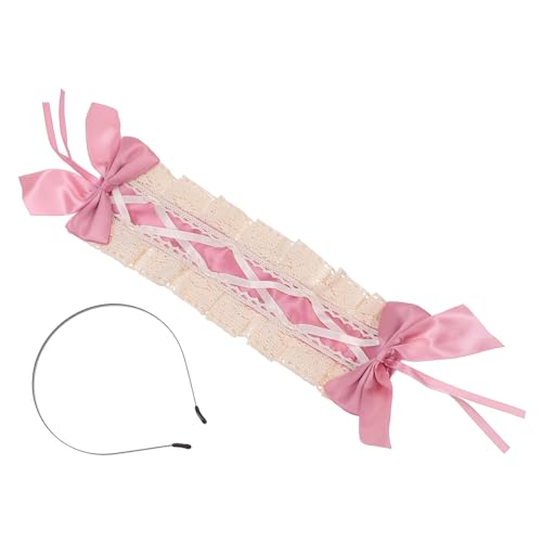 VICASKY Spitzen Haarschleife Lolita Kopfschmuck Mädchen Haarband Cosplay Stilvolle Bowknot Party Zubehör Für Kleidung Und Frisur von VICASKY