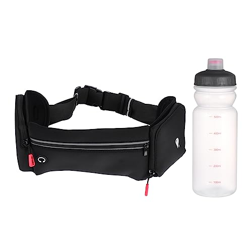 VICASKY Sportliche Taillentasche mit Wasserflasche Wasserdichter Laufgürtel für Outdoor Fitness Verstellbare Handy und Trinkflasche für Marathon und Jogging für Herren von VICASKY