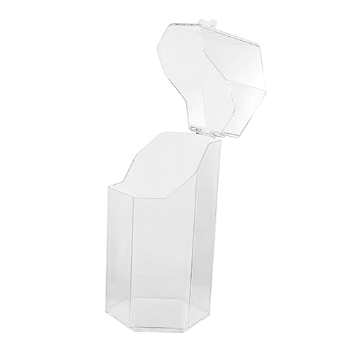 VICASKY Desktop Kosmetik Aufbewahrung Hexagon Makeup Pinsel Organizer Für Schmuck Und Beauty Utensilien Transparenter Schminkbehälter Praktisches Design Für Frauen von VICASKY