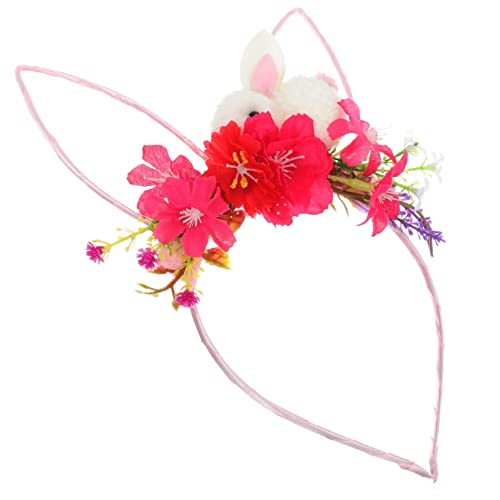 VICASKY Stirnband Mit Kaninchenohren Dekorativ Für Mädchen Haarschmuck Für Festlichkeiten Kopfbedeckung Modellierung Stirnband Für Freizeit Geburtstag Cosplay von VICASKY