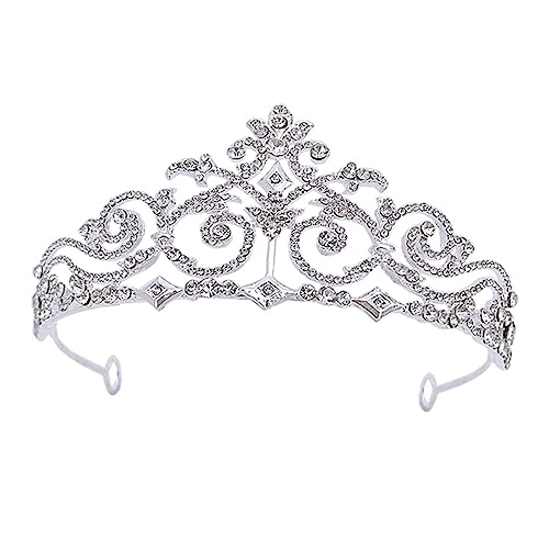 VICASKY Strass Braut Tiara Damen Krone Haarschmuck Retro Diadem für Hochzeit Party und Fotoshootings von VICASKY