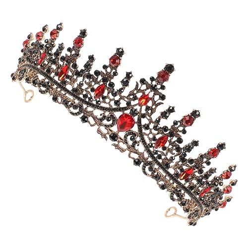 VICASKY Strass-Krone Party Braut- Tiaras Kopfschmuck Junggesellin Gemeinschaft Hochzeit Braut Tiara Kronen-Stirnband für Damen Tiara-Kronen Hochzeit Stirnband Hochzeitskrone Zinklegierung von VICASKY