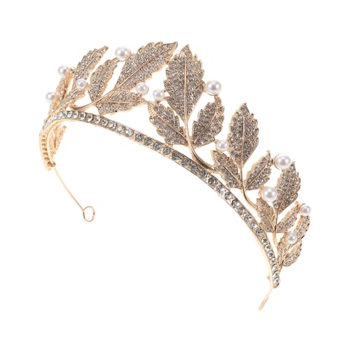 VICASKY Strass Stirnband Blattform Braut Kopfschmuck Tiara Haarschmuck Für Frauen Mädchen Hochzeit Geburtstagsfeier Abschlussball Kopfbedeckung Schmuck Accessoires von VICASKY