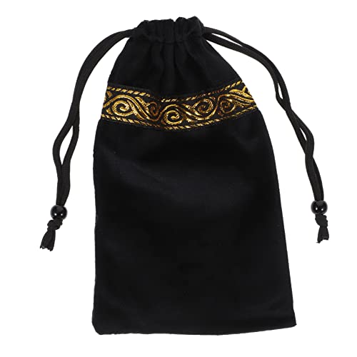 VICASKY Tarotkarten Tasche aus Samt Tragbare Aufbewahrungstasche für Tarotkarten Schmuck und Kleine Gegenstände Kordelzugbeutel für Reisen von VICASKY