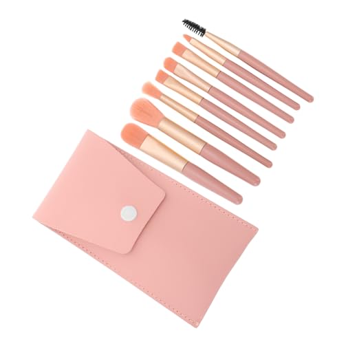 VICASKY Teiliges Make Up Pinselset Damen Weiche Synthetische Borsten Stabiles Design Tragbares Gesicht Beauty Werkzeug für Professionelles und Alltägliches Make Up mit Pinkem Etui von VICASKY