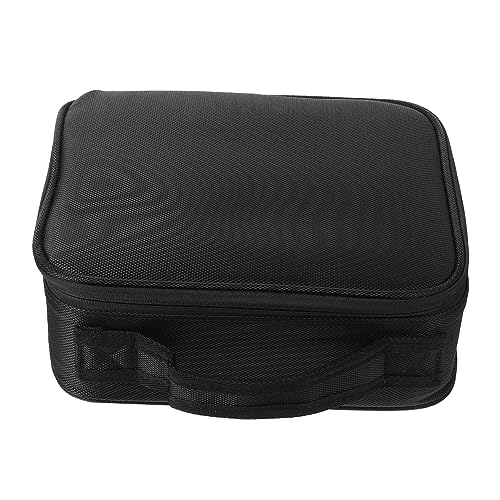 VICASKY Tragbare Kosmetiktasche Schwarz Reise Kulturtasche Mehrere Fächer Handheld Make up Tasche Organizer Für Kleinigkeiten Für Damen von VICASKY