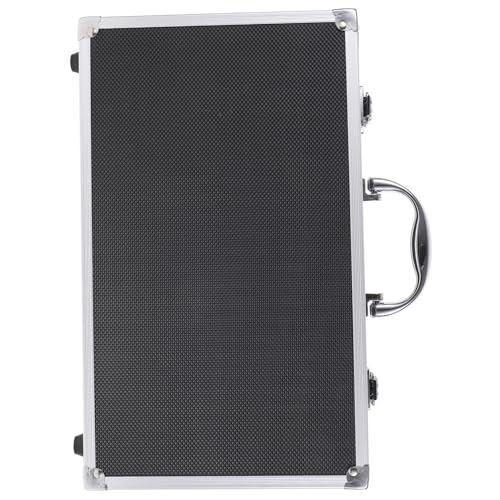 VICASKY Tragbare Mikrofon-aufbewahrungsbox Aus Aluminium Schützender Organizer Für Kabellose Handmikrofone Für Karaoke Studio Und Reisen Schwarz von VICASKY