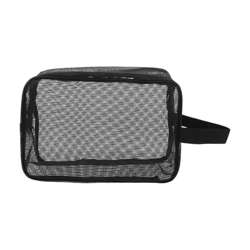 VICASKY Tragbare Netz Waschtasche für Männer Multifunktionale Duschtasche mit Reißverschluss für Fitnessstudio Camping und Reisen Belüftetes Material für Frische Toilettenartikel von VICASKY