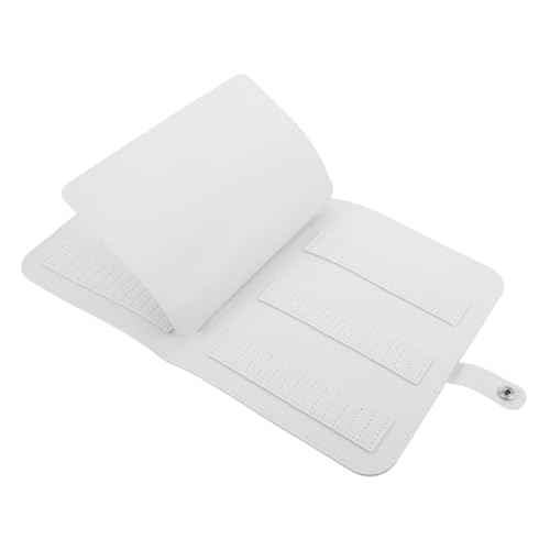 VICASKY Tragbarer Nagelbohrer Bit Organizer Nagelbohrer Aufbewahrungstasche Große Kapazität für Reise und Salon Mobile Maniküre Werkzeugtasche mit Schlangenledermuster Weiß von VICASKY