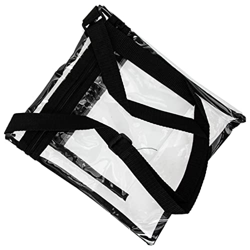 VICASKY Transparent Crossbody Bag mit Verstellbarem Schultergurt Multifunktionale Tragbare Umhängetasche für Sportevents und Festivals Schwarz von VICASKY
