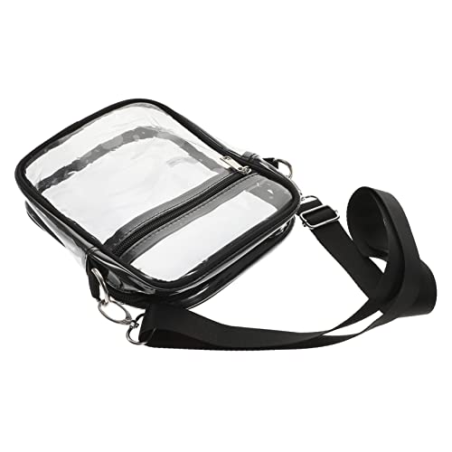 VICASKY Transparente Handytasche Mit Reißverschluss Einzelne Schultertasche Aufbewahrungstasche Für Damen Verstellbarer Schultergurt Leicht Geeignet Für Reisen Und All von VICASKY