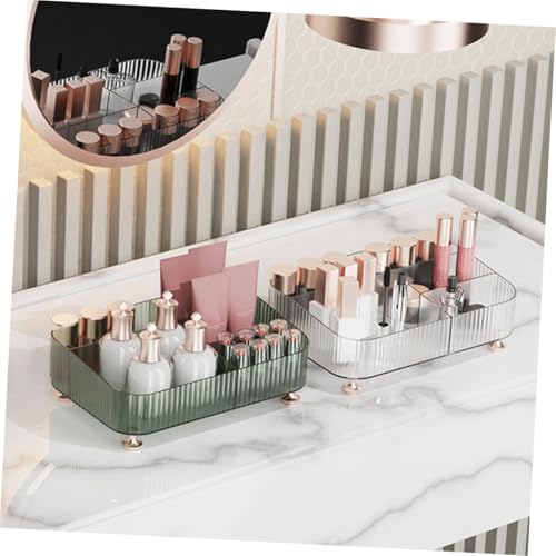 VICASKY Transparenter Desktop Organizer Tray aus Langlebigem Pet mit Fächern Multifunktional für Kosmetik Bürobedarf und Kleinteile Leicht zu Reinigen Stilvoller Aufbewahrungstablett für VICASKY Transparenter Desktop Organizer Tray aus Langlebigem Pet mit Fächern Multifunktional für Kosmetik Bürobedarf und Kleinteile Leicht zu Reinigen Stilvoller Aufbewahrungstablett für von VICASKY