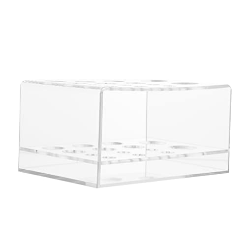 VICASKY Transparenter Makeup Pinselhalter Aus Acryl Kosmetik Organizer Für Schminktisch Eyeliner Nagellack Und Mehr Praktische Aufbewahrungslösung Für Schlafzimmer Und Bad von VICASKY