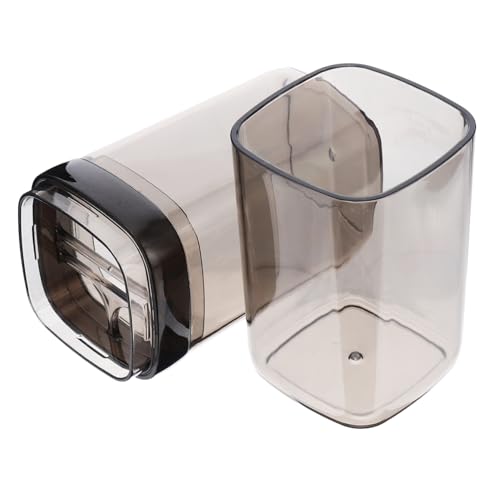 VICASKY Transparenter Zahnbürstenbecher und Zahnpastabecher Tragbarer Reise Zahnbürstenbehälter Kompakte Aufbewahrungsbox für Zahnbürste und Zahnpasta Hygienischer Organizer für Camping von VICASKY