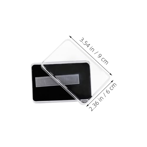 VICASKY Transparentes Press Nagel Display Case mit Doppelseitigem Klebeband Acryl Nagel Organizer Langlebige Aufbewahrungsbox für Künstliche Nägel Professionelles Nail Art von VICASKY