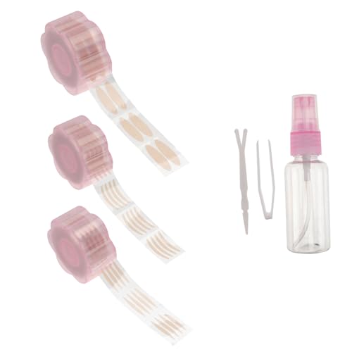 VICASKY Unsichtbare Doppel-lid-klebepads Im Transparentes Netz-lace-doppel-eyelid-tape Monatsform Olivenform Ovalform Y-gabel Pinzette Kleiner Sprühbehälter Klebetape Für Charmante Augen von VICASKY