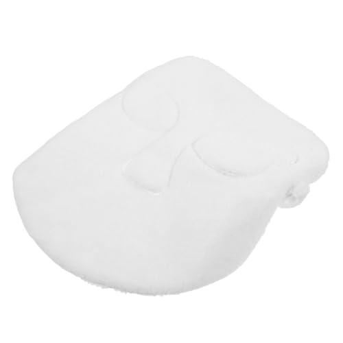 VICASKY Verdickte heiße und kalte Gesicht Handtuch Maske Sanft Gesichts- Beauty-Gesichtstücher Frauen stehen vor einem heißen Kompressenhandtuch heißes, kaltes Kompressentuch Plüsch Weiß von VICASKY