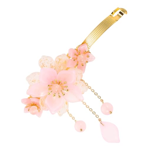 VICASKY Vintage Chinesischer Haarklammer Halbzopf Haarclip mit Quaste Frühling Mechanismus Hanfu Schmuck für Frauen Hochzeiten Kulturveranstaltungen von VICASKY