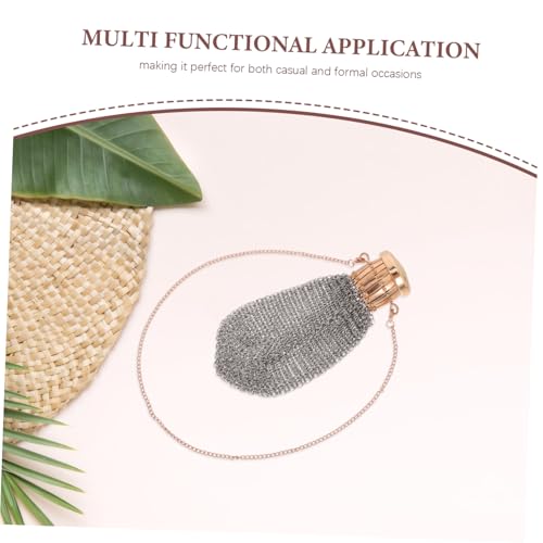 VICASKY Vintage Damen Münzgeldbörse Metall Mesh Geldbeutel mit Drehverschluss Retro Stil Mini Aufbewahrungstasche Tragbarer Wechselgeldhalter für Reisen und Alltag von VICASKY