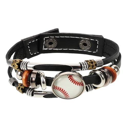 VICASKY Vintage Fußball Lederarmband Herren Mehrlagiges Stylisches Punk Armband Sportliches Retro Design für Fans und Alltag VICASKY Vintage Fußball Lederarmband Herren Mehrlagiges Stylisches Punk Armband Sportliches Retro Design für Fans und Alltag von VICASKY