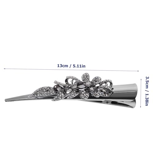 VICASKY Vintage Großer Metall Haarclip mit Strasssteinen Dekorativer Haarschmuck für Frauen Eleganter Dutt Haarclip Robustes Design Geeignet für Feines und Dickes Haar von VICASKY