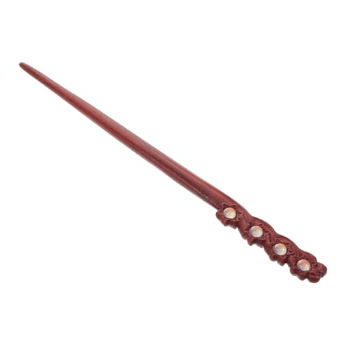 VICASKY Vintage Haarnadel aus Sandelholz Klassischer Chinesischer Haarschmuck Doppelseitig Geschnitzt Robuste Holzhaarnadel für Dutts Geeignet für Hanfu Hochzeiten und Partys von VICASKY