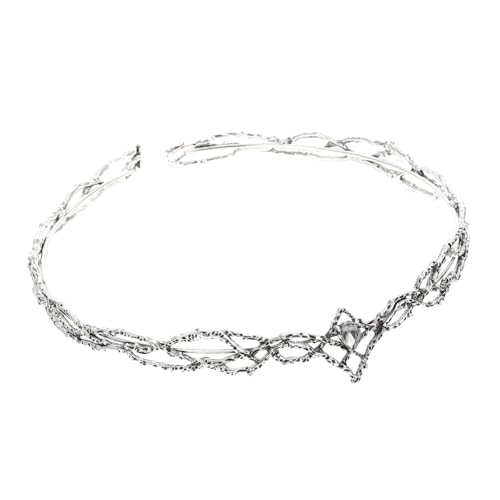 VICASKY Vintage Herren Krone Haarschmuck Delikate Wasserfall Schmuck Diadem für Halloween Cosplay Party und Festliche Anlässe von VICASKY