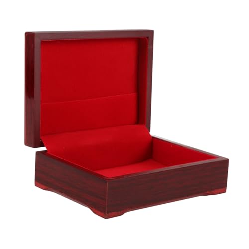 VICASKY Vintage Holz Aufbewahrungsbox Für Pokerkarten Stilvolle Tragbare Spielkartenbox Mit Feiner Verarbeitung Für Aufbewahrung Und Organisation Von Poker Und Anderen Kleinen von VICASKY