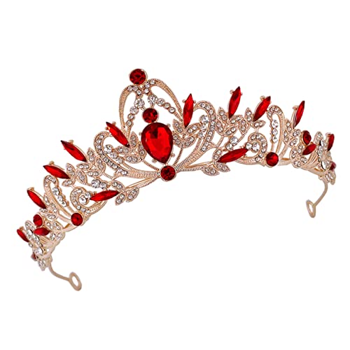 VICASKY Vintage Tiara Stirnband mit Funkelnden Strasssteinen Dekorativer Kopfschmuck für Damen Geeignet für Hochzeit Party Geburtstag und Besondere Anlässe von VICASKY