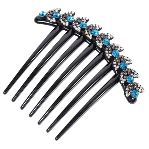 VICASKY Wasserfester Haarkamm mit Strassblumen Rutschfeste Haarnadel für Frauen und Mädchen Eleganter Haarschmuck für Hochzeit Party Alltag Langlebiges Material Schonend für Haar und Haut von VICASKY