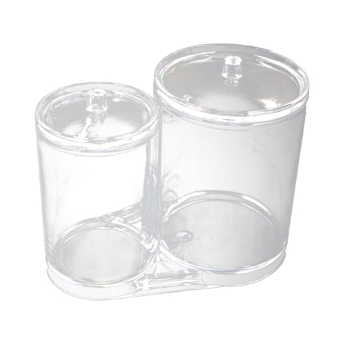 VICASKY Wattestäbchenbox Mit Doppelloch Wattepad Halter Wattestäbchen Und Pad Organizer Wattepad Behälter Make Up Pad Behälter Make Up Pad Halter Make Up Pinsel Halter Transparent VICASKY Wattestäbchenbox Mit Doppelloch Wattepad Halter Wattestäbchen Und Pad Organizer Wattepad Behälter Make Up Pad Behälter Make Up Pad Halter Make Up Pinsel Halter Transparent von VICASKY