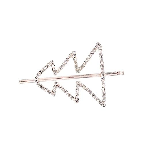 VICASKY Weihnachtliche Haarklammer im Weihnachtsbaum Design mit Strasssteinen Dekorativer Haarclip für Damen und Mädchen Wiederverwendbar und Elegant für Festliche Anlässe für Freundinnen von VICASKY