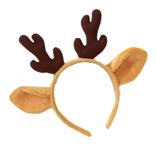 VICASKY Weihnachts Stirnband Rentiergeweih Haarschmuck Leicht Langlebig Cartoon Kopfschmuck für Mädchen Party von VICASKY