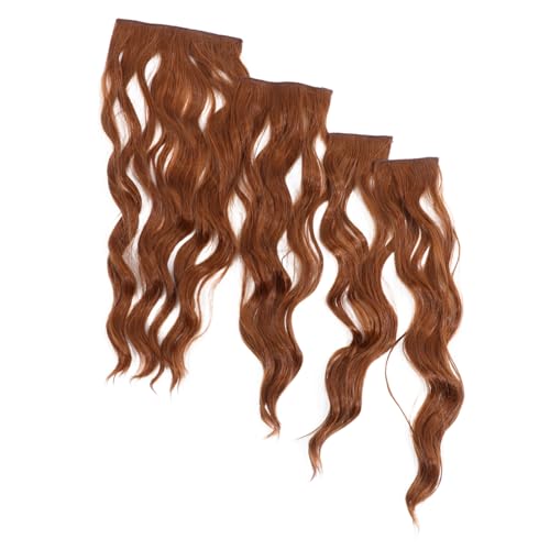 VICASKY 4stücke Wellenförmige Clip-in Haarklipps Aus Synthetik Hochtemperatur-haarverlängerungen Für Frauen Mit Natürlichem Look Und Volumen Für Besondere Anlässe von VICASKY