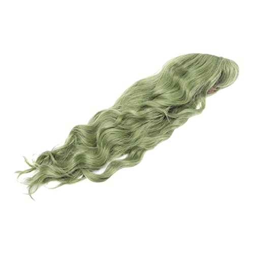VICASKY Welliges Lockiges Haarset Farbschnitt Frontperücke Welle Damen Extensions Teilband Spitze Gewelltes Synthetisches Haarteil Hochtemperaturdraht von VICASKY