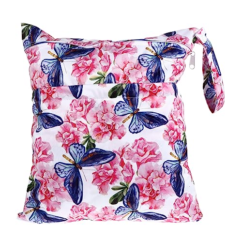 VICASKY wasserdichte Wickeltasche Mit Zwei Reißverschlussfächern Wiederverwendbare Aufbewahrungstasche Für Und Trockene Stoffwindeln Organizer Für Spielzeug Und Toilettenartikel von VICASKY