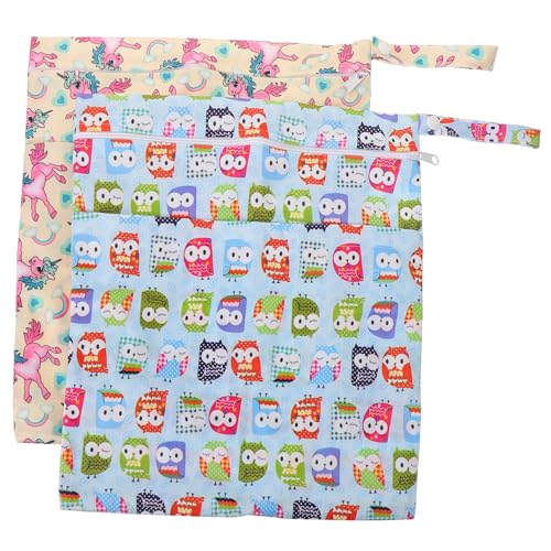 VICASKY 2stücke wasserdichte Wet Dry Tasche Für Windel Tragbare Aufbewahrungstasche Für Strand Und Reisen Wiederverwendbare Organizer Für Babyartikel Geeignet Für Yoga Und Fitness von VICASKY