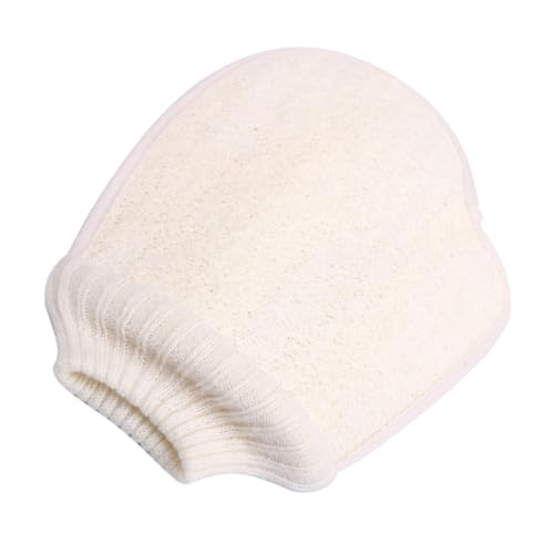 VICASKY badetuch handschuhe Badehandschuh Rückenscheuerhandschuh Körperwäscher Peeling-Handschuhe Weiß von VICASKY